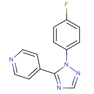 78132-07-7  Pyridine, 4-[1-(4-fluorophenyl)-1H-1,2,4-triazol-5-yl]-