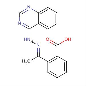781655-95-6  Benzoic acid, 2-[1-(4-quinazolinylhydrazono)ethyl]-