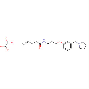 78189-60-3  4-Pentenamide, N-[3-[3-(1-pyrrolidinylmethyl)phenoxy]propyl]-,ethanedioate (1:1)