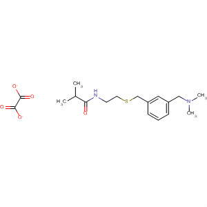 78190-14-4  Propanamide,N-[2-[[[3-[(dimethylamino)methyl]phenyl]methyl]thio]ethyl]-2-methyl-,ethanedioate (1:1)