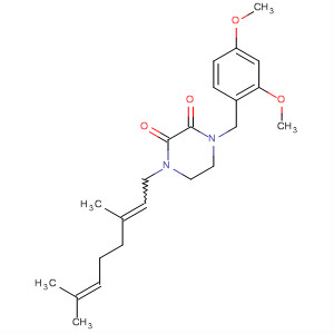 78201-63-5  2,3-Piperazinedione,1-[(2,4-dimethoxyphenyl)methyl]-4-(3,7-dimethyl-2,6-octadienyl)-