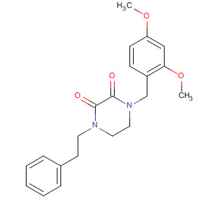 78201-65-7  2,3-Piperazinedione, 1-[(2,4-dimethoxyphenyl)methyl]-4-(2-phenylethyl)-