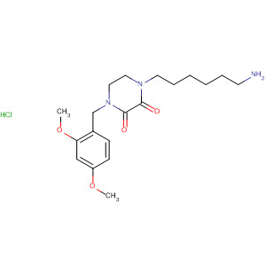 78201-68-0  2,3-Piperazinedione,1-(6-aminohexyl)-4-[(2,4-dimethoxyphenyl)methyl]-, monohydrochloride