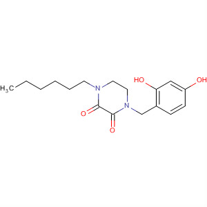 78201-84-0  2,3-Piperazinedione, 1-[(2,4-dihydroxyphenyl)methyl]-4-hexyl-