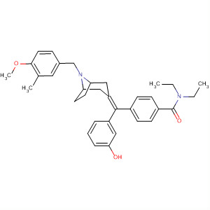 782450-70-8  Benzamide,N,N-diethyl-4-[(3-hydroxyphenyl)[8-[(4-methoxy-3-methylphenyl)methyl]-8-azabicyclo[3.2.1]oct-3-ylidene]methyl]-