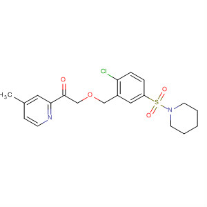 782470-76-2  Piperidine,1-[[4-chloro-3-[[2-(4-methyl-2-pyridinyl)-2-oxoethoxy]methyl]phenyl]sulfonyl]-