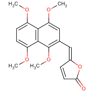 782480-26-6  2(5H)-Furanone, 5-[(1,4,5,8-tetramethoxy-2-naphthalenyl)methylene]-,(5E)-