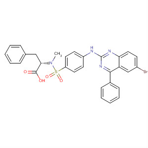 782484-04-2  L-Phenylalanine,N-[[4-[(6-bromo-4-phenyl-2-quinazolinyl)amino]phenyl]sulfonyl]-N-methyl-