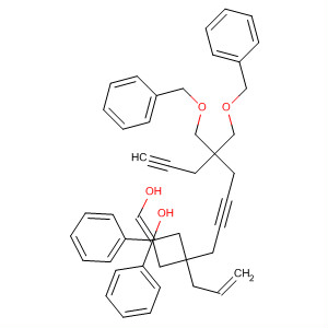 784152-28-9  Benzene,1,1'-[[2-[5,5-bis[(phenylmethoxy)methyl]-2,7-octadiynyl]-2-(2-propenyl)-1,3-propanediyl]bis(oxymethylene)]bis-