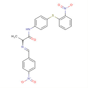 78428-34-9  Propanamide,2-[[(4-nitrophenyl)methylene]amino]-N-[4-[(2-nitrophenyl)thio]phenyl]-