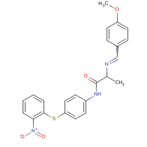 78428-37-2  Propanamide,2-[[(4-methoxyphenyl)methylene]amino]-N-[4-[(2-nitrophenyl)thio]phenyl]-
