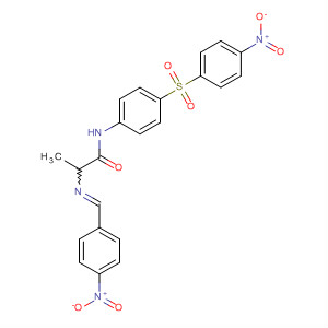 78428-67-8  Propanamide,2-[[(4-nitrophenyl)methylene]amino]-N-[4-[(4-nitrophenyl)sulfonyl]phenyl]-