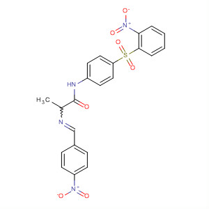 78428-68-9  Propanamide,2-[[(4-nitrophenyl)methylene]amino]-N-[4-[(2-nitrophenyl)sulfonyl]phenyl]-