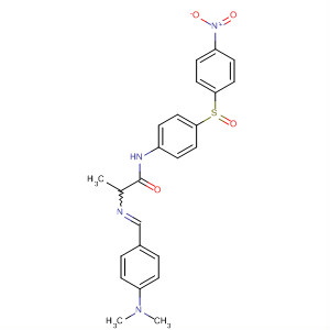 78428-72-5  Propanamide,2-[[[4-(dimethylamino)phenyl]methylene]amino]-N-[4-[(4-nitrophenyl)sulfonyl]phenyl]-