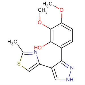 78651-39-5  Phenol, 2,3-dimethoxy-6-[4-(2-methyl-4-thiazolyl)-1H-pyrazol-3-yl]-