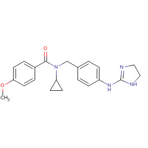 786669-07-6  Benzamide,N-cyclopropyl-N-[[4-[(4,5-dihydro-1H-imidazol-2-yl)amino]phenyl]methyl]-4-methoxy-