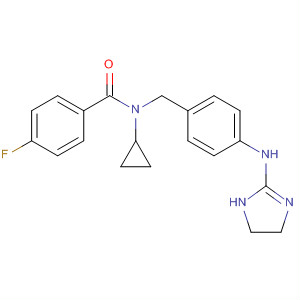 786669-12-3  Benzamide,N-cyclopropyl-N-[[4-[(4,5-dihydro-1H-imidazol-2-yl)amino]phenyl]methyl]-4-fluoro-