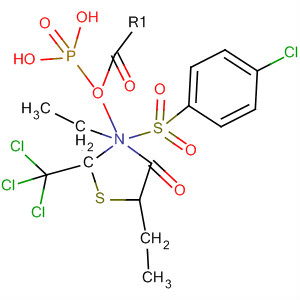 786696-55-7  Phosphonic acid,[3-[(4-chlorophenyl)sulfonyl]-4-oxo-2-(trichloromethyl)-2-thiazolidinyl]-,diethyl ester