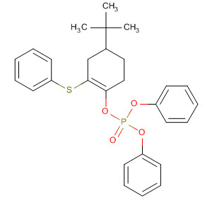 78839-97-1  Phosphoric acid, 4-(1,1-dimethylethyl)-2-(phenylthio)-1-cyclohexen-1-yldiphenyl ester 78839-97-1  Phosphoric acid, 4-(1,1-dimethylethyl)-2-(phenylthio)-1-cyclohexen-1-yldiphenyl ester