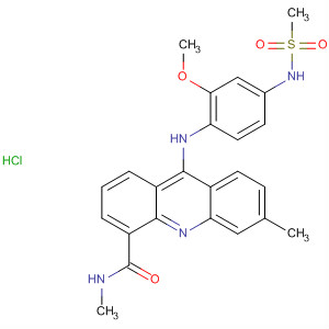 78847-59-3  4-Acridinecarboxamide,9-[[2-methoxy-4-[(methylsulfonyl)amino]phenyl]amino]-N,6-dimethyl-,monohydrochloride