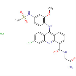 78847-62-8  4-Acridinecarboxamide,N-(2-amino-2-oxoethyl)-6-chloro-9-[[2-methoxy-4-[(methylsulfonyl)amino]phenyl]amino]-, monohydrochloride