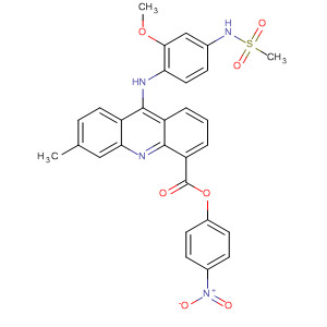 78847-70-8  4-Acridinecarboxylic acid,9-[[2-methoxy-4-[(methylsulfonyl)amino]phenyl]amino]-6-methyl-,4-nitrophenyl ester