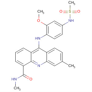 78847-71-9  4-Acridinecarboxamide,9-[[2-methoxy-4-[(methylsulfonyl)amino]phenyl]amino]-N,6-dimethyl-