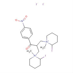 78889-03-9  Piperidinium, 1,1'-[2-(4-nitrobenzoyl)-1,3-propanediyl]bis[1-methyl-,diiodide