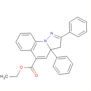 78904-66-2  Pyrazolo[1,5-a]quinoline-5-carboxylic acid, 3,3a-dihydro-2,3a-diphenyl-,ethyl ester