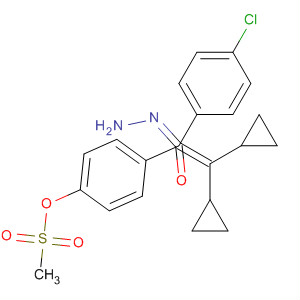 78929-79-0  Methanone, (4-chlorophenyl)[4-[(methylsulfonyl)oxy]phenyl]-,(dicyclopropylmethylene)hydrazone