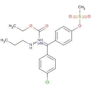 78929-95-0  Propanehydrazonic acid,N-[(4-chlorophenyl)[4-[(methylsulfonyl)oxy]phenyl]methylene]-, ethyl ester