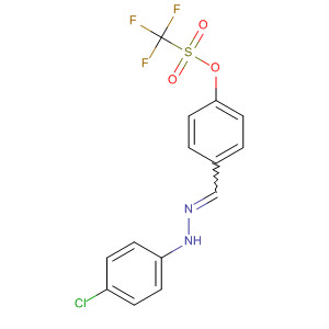 78930-87-7  Methanesulfonic acid, trifluoro-,4-[(4-chlorophenyl)hydrazonomethyl]phenyl ester