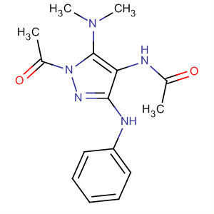 79024-29-6  Acetamide,N-[1-acetyl-5-(dimethylamino)-3-(phenylamino)-1H-pyrazol-4-yl]-