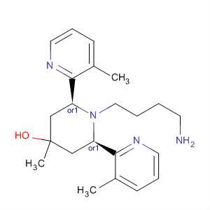 790273-50-6  4-Piperidinol, 1-(4-aminobutyl)-4-methyl-2,6-bis(3-methyl-2-pyridinyl)-,(2R,6S)-rel-