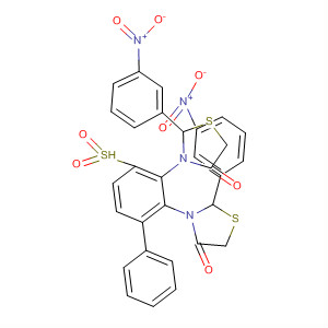 79030-61-8  4-Thiazolidinone, 3,3'-(sulfonyldi-4,1-phenylene)bis[2-(3-nitrophenyl)-