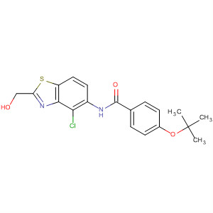 790689-99-5  Benzamide,N-[4-chloro-2-(hydroxymethyl)-5-benzothiazolyl]-4-(1,1-dimethylethoxy)-