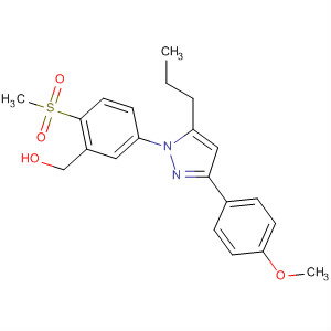 791064-91-0  Benzenemethanol,5-[3-(4-methoxyphenyl)-5-propyl-1H-pyrazol-1-yl]-2-(methylsulfonyl)-