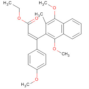 791096-70-3  2-Propenoic acid,3-(1,4-dimethoxy-3-methyl-2-naphthalenyl)-3-(4-methoxyphenyl)-, ethylester, (2Z)-