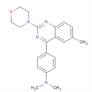 791612-21-0  Benzenamine,N,N-dimethyl-4-[6-methyl-2-(4-morpholinyl)-4-quinazolinyl]-