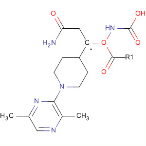 792224-12-5  Carbamic acid, [[1-(3,6-dimethylpyrazinyl)-4-piperidinyl]methyl]-,2-amino-2-oxoethyl ester