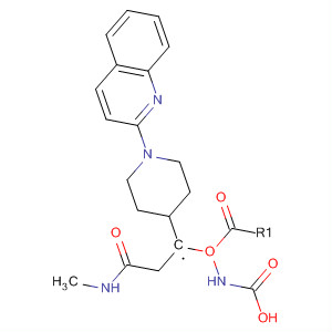 792225-15-1  Carbamic acid, [[1-(2-quinolinyl)-4-piperidinyl]methyl]-,2-(methylamino)-2-oxoethyl ester