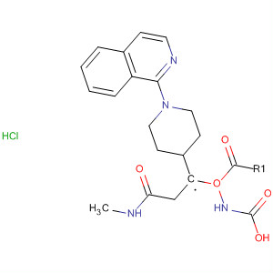 792228-52-5  Carbamic acid, [[1-(1-isoquinolinyl)-4-piperidinyl]methyl]-,2-(methylamino)-2-oxoethyl ester, monohydrochloride