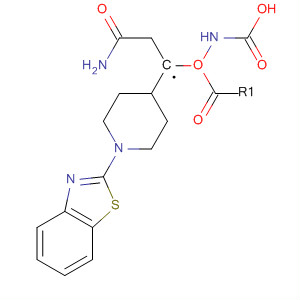 792232-48-5  Carbamic acid, [[1-(2-benzothiazolyl)-4-piperidinyl]methyl]-,2-amino-2-oxoethyl ester
