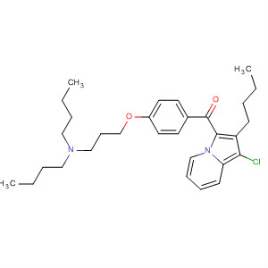 79284-13-2  Methanone,(2-butyl-1-chloro-3-indolizinyl)[4-[3-(dibutylamino)propoxy]phenyl]-