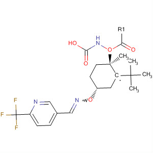 792914-18-2  Carbamic acid,[trans-1-methyl-4-[[(E)-[[6-(trifluoromethyl)-3-pyridinyl]methylene]amino]oxy]cyclohexyl]-, 1,1-dimethylethyl ester