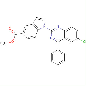 792925-31-6  1H-Indole-5-carboxylic acid, 1-(6-chloro-4-phenyl-2-quinazolinyl)-,methyl ester