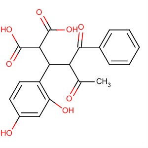 79339-08-5  Propanedioic acid, [2-benzoyl-1-(2,4-dihydroxyphenyl)-3-oxobutyl]-