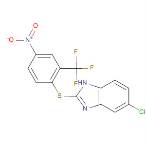 79364-67-3  1H-Benzimidazole, 5-chloro-2-[[4-nitro-2-(trifluoromethyl)phenyl]thio]-