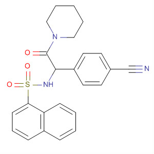 79422-95-0  Piperidine, 1-[(4-cyanophenyl)[(1-naphthalenylsulfonyl)amino]acetyl]-