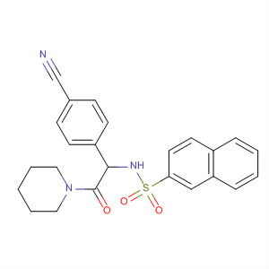 79422-98-3  Piperidine, 1-[(4-cyanophenyl)[(2-naphthalenylsulfonyl)amino]acetyl]-